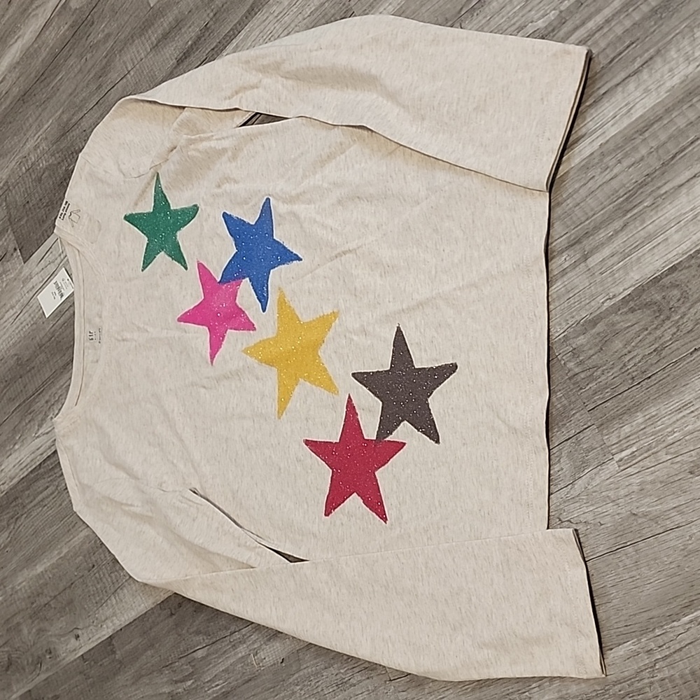 GAP Kids Long Sleeve Tee with Colorful Stars